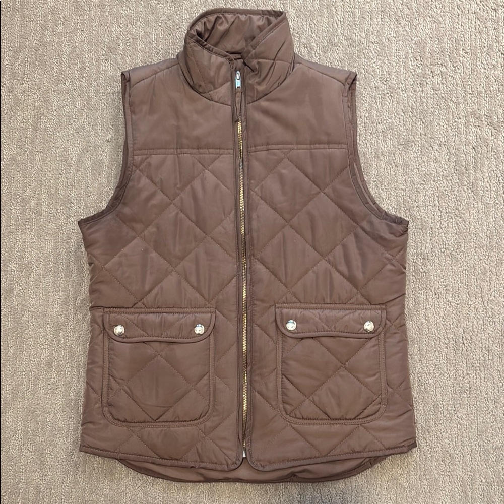 Thread & Supply Brown Quilted Vest